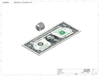 Automatic inline bottle cap tightener machine, model-trucap, Component ANSI B18.3 - 0.75-18 UNS x 0.75, by Acasi Machinery Inc.