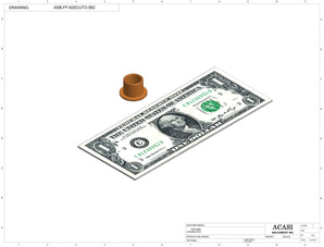 Automatic inline bottle cap tightener machine,  model-trucap, Component ASB-FF-620CUTO.562, by Acasi Machinery Inc.