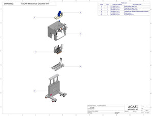 Automatic inline bottle cap tightener machine, Model - Trucap Mechanical Clutches-V17, by Acasi Machinery Inc.