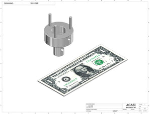 Automatic inline bottle cap tightener machine, model-TruCap, Assy 302-106E, by Acasi Machinery Inc.