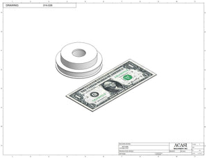 Automatic inline bottle cap tightener machine, model-trucap, Part 314-026, by Acasi Machinery Inc.