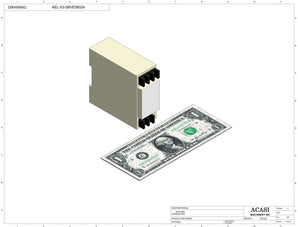 Automatic inline bottle cap tightener machine, model - TruCap, Component AEL-53-S8VE06024, by Acasi Machinery Inc.