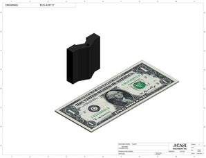 Automatic inline bottle cap tightener machine, model - TruCap, Component ELS-422111, by Acasi Machinery Inc.