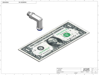 Automatic inline bottle cap tightener machine, model - TruCap, Component M1-82288564, by Acasi Machinery Inc.