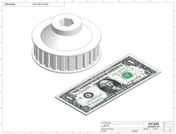 Automatic inline bottle cap tightener machine, model - TruCap, Part CAI-10X-13-010, by Acasi Machinery Inc.