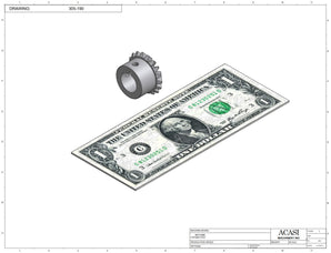 Automatic inline bottle cap tightener machine, model - Trucap, Part 305-190, by Acasi Machinery Inc.