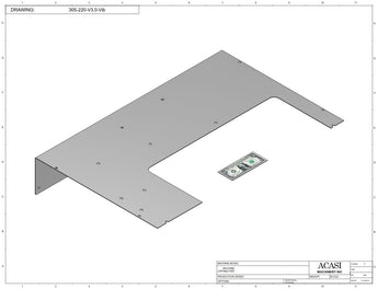 Automatic inline bottle cap tightener machine, model - Trucap, Part 305-220-V3.0-Vib, by Acasi Machinery Inc.