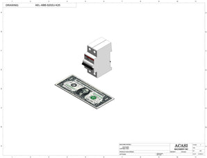 Automatic inline bottle cap tightener machine model TruCap Component AEL-ABB-S202U-K25 by Acasi Machinery Inc.