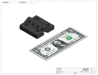 Automatic inline bottle cleaner with dry or wet cleaning options, model BR-15, Component ELS-422231, by Acasi Machinery Inc.
