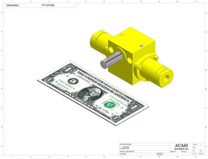 Automatic inline bottle cleaner with dry or wet cleaning options, model BR-15, Component PT-037090, by Acasi Machinery Inc.