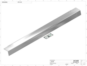 Automatic inline bottle cleaner with dry or wet cleaning options, model BR-15, Part 975-120, by Acasi Machinery Inc.