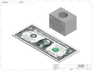 Automatic inline bottle cleaner with dry or wet cleaning options, model BR-15, Part 975-130, by Acasi Machinery Inc.