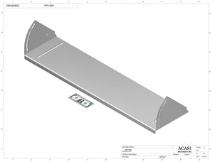 Automatic inline bottle cleaner with dry or wet cleaning options, model BR-15, Part 975-204, by Acasi Machinery Inc.