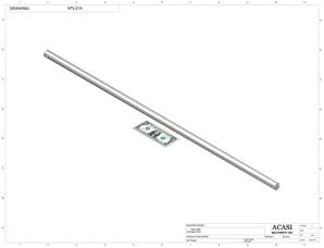 Automatic inline bottle cleaner with dry or wet cleaning options, model BR-15, Part 975-214, by Acasi Machinery Inc.