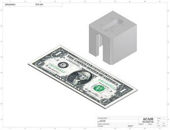 Automatic inline bottle cleaner with dry or wet cleaning options, model BR-15, Part 975-344, by Acasi Machinery Inc.
