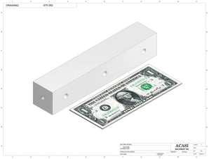 Automatic inline bottle cleaner with dry or wet cleaning options, model BR-15, Part 975-362, by Acasi Machinery Inc.