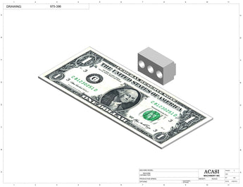 Automatic inline bottle cleaner with dry or wet cleaning options, model BR-15, Part 975-396, by Acasi Machinery Inc.