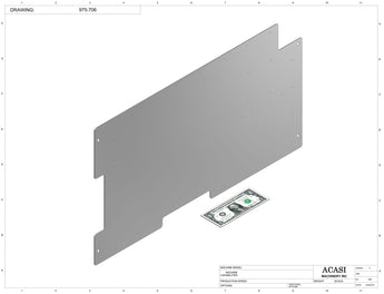 Automatic inline bottle cleaner with dry or wet cleaning options, model BR-15, Part 975-706, by Acasi Machinery Inc.