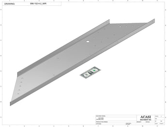 Automatic inline gap transfer machine, model GT-16, Part 996-102-4_MIR, by Acasi Machinery Inc.