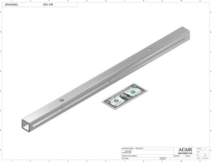 Automatic inline miniature piston filler machine,  Part 652-108, by Acasi Machinery Inc.