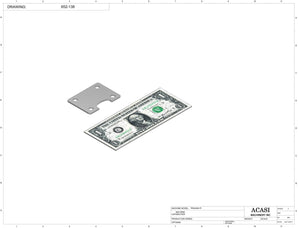 Automatic inline miniature piston filler machine,  Part 652-138, by Acasi Machinery Inc.