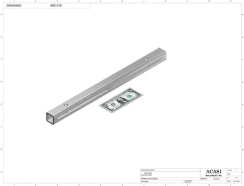 Automatic inline miniature piston filler machine,  Part 692-016, by Acasi Machinery Inc.