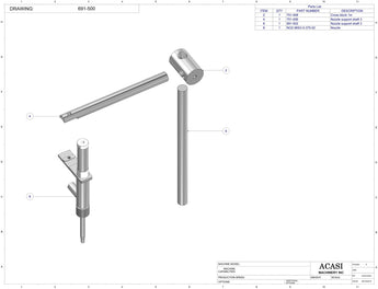 Automatic inline piston filler machine, Assy 691-500, by Acasi Machinery Inc.