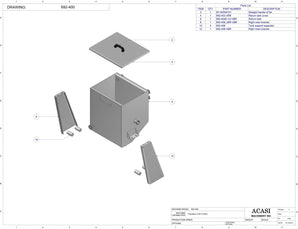 Automatic inline piston filler machine, Assy 692-400, by Acasi Machinery Inc.
