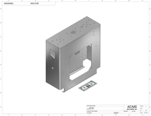 Automatic inline piston filler machine, Part 692-012E, by Acasi Machinery Inc.