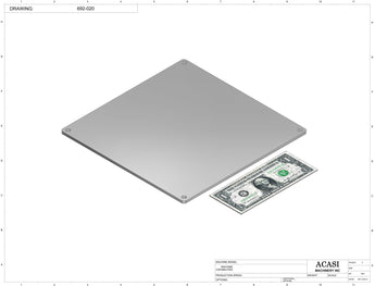 Automatic inline piston filler machine, Part 692-020, by Acasi Machinery Inc.