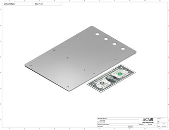Automatic inline piston filler machine, Part 692-134, by Acasi Machinery Inc.