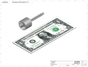 Automatic inline piston filler machine, high viscocity liquid products, model PI3100, Assy NOZ-IBSO-0.250-04-004E V17.0, by Acasi Machinery Inc.