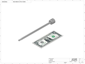 Automatic inline piston filler machine, high viscocity liquid products, model PI3100, Assy NOZ-IBSO-0.375-01-004E, by Acasi Machinery Inc.