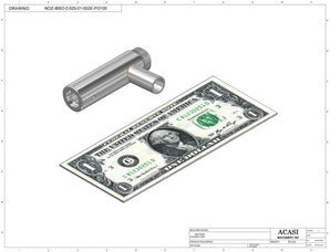 Automatic inline piston filler machine, high viscocity liquid products, model PI3100, Assy NOZ-IBSO-0.625-01-002E, by Acasi Machinery Inc.