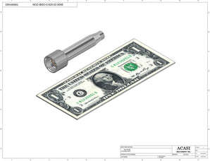 Automatic inline piston filler machine, high viscocity liquid products, model PI3100, Assy NOZ-IBSO-0.625-02-004E, by Acasi Machinery Inc.