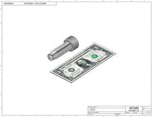 Automatic inline piston filler machine, high viscocity liquid products, model PI3100, Assy NOZ-IBSO-1.000-02-004E, by Acasi Machinery Inc.