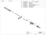 Automatic inline piston filler machine, high viscocity liquid products, model PI3100, Assy NPC-0.500-01, by Acasi Machinery Inc.