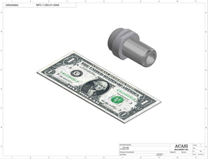 Automatic inline piston filler machine, high viscocity liquid products, model PI3100, Assy NPC-1.00-01-004E, by Acasi Machinery Inc.
