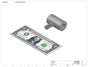 Automatic inline piston filler machine, high viscocity liquid products, model PI3100, Assy NPC-COM-02-E002, by Acasi Machinery Inc.