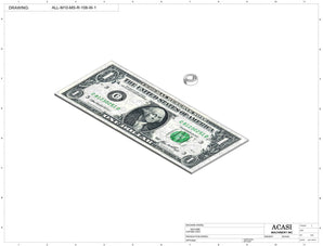 Automatic inline piston filler machine, high viscocity liquid products, model PI3100, Component ALL-M10-MS-R-108-W-1, by Acasi Machinery Inc.