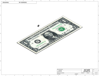Automatic inline piston filler machine, high viscocity liquid products, model PI3100, Component M1-09260050, by Acasi Machinery Inc.