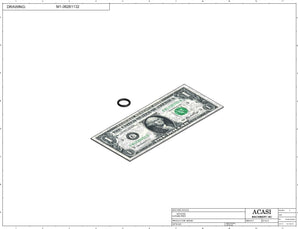 Automatic inline piston filler machine, high viscocity liquid products, model PI3100, Component M1-09261132, by Acasi Machinery Inc.