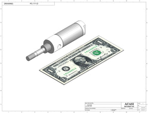 Automatic inline piston filler machine, high viscocity liquid products, model PI3100, Component PC-171-D, by Acasi Machinery Inc.