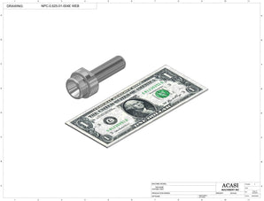 Automatic inline piston filler machine, high viscocity liquid products, model PI3100, NPC-0.625-01-004E, by Acasi Machinery Inc.