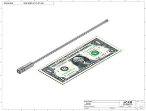 Automatic inline piston filler machine, high viscocity liquid products, model PI3100, Part NOZ-IBSO-0.375-01-006, by Acasi Machinery Inc.