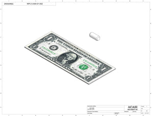 Automatic inline piston filler machine, high viscocity liquid products, model PI3100, Part NPC-0.500-01-002, by Acasi Machinery Inc.