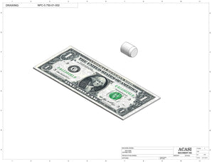 Automatic inline piston filler machine, high viscocity liquid products, model PI3100, Part NPC-0.750-01-002, by Acasi Machinery Inc.