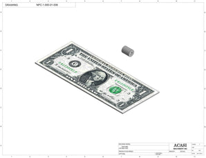 Automatic inline piston filler machine, high viscocity liquid products, model PI3100, Part NPC-1.00-01-006, by Acasi Machinery Inc.