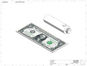 Automatic inline piston filler machine, high viscocity liquid products, model PI3100, Part NPC-COM-01-006, by Acasi Machinery Inc.
