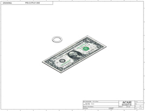 Automatic inline piston filler machine, high viscocity liquid products, model PI3100, Part PIS-0.075-01-008, by Acasi Machinery Inc.